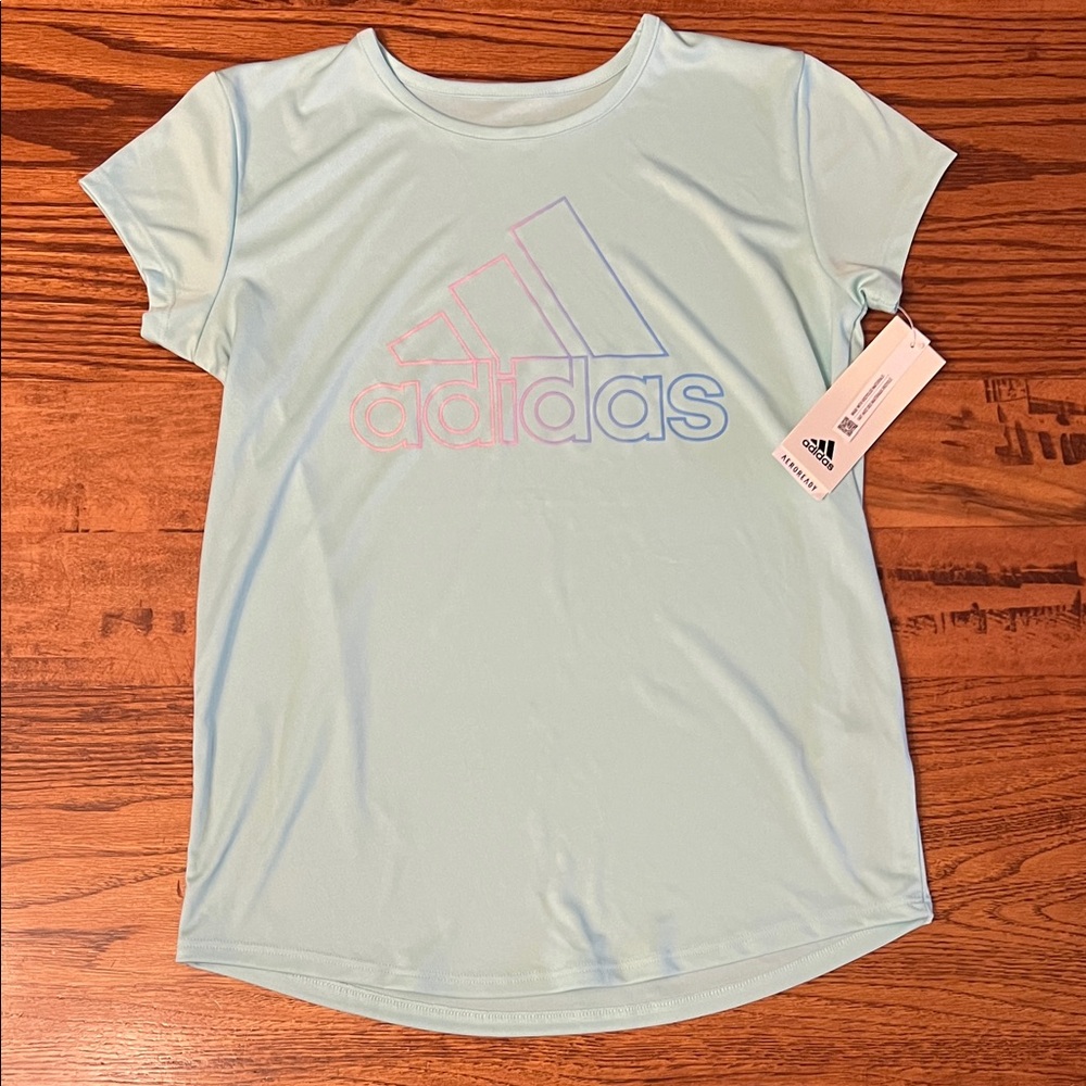 Adidas Kids Sky Blue Short Sleeve Tee